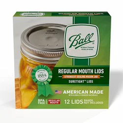 Ball Lids Regular Mouth - 12 Count