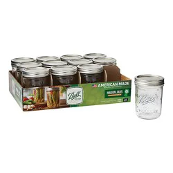 Ball Mason Jars Pint Wide Mouth - 12 Count