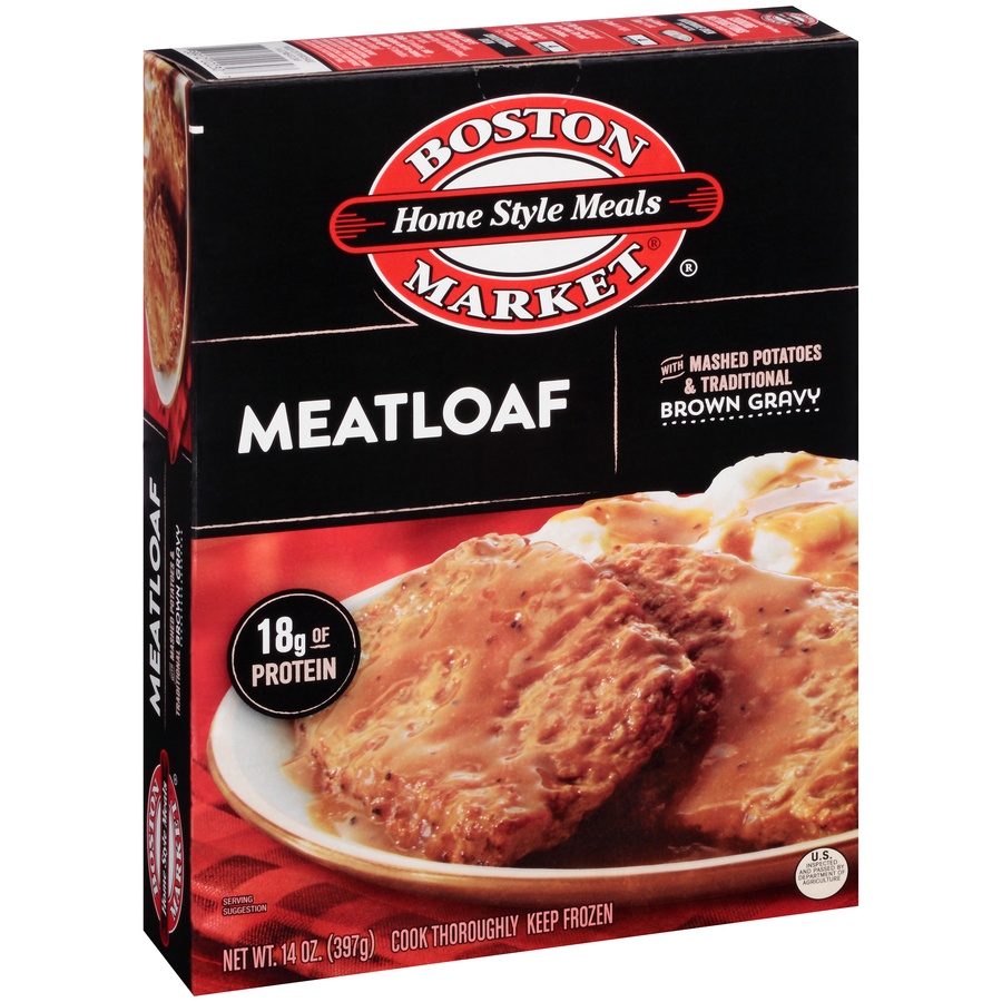 slide 2 of 8, Boston Market Home Style Meals Meatloaf, 14 oz
