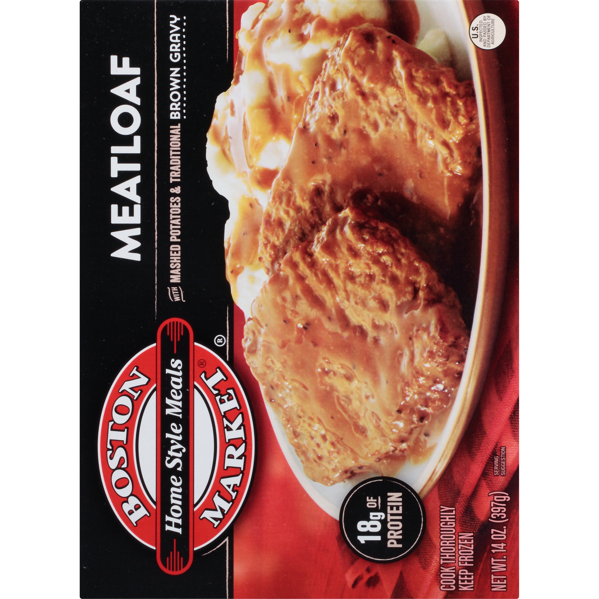 slide 6 of 8, Boston Market Home Style Meals Meatloaf, 14 oz