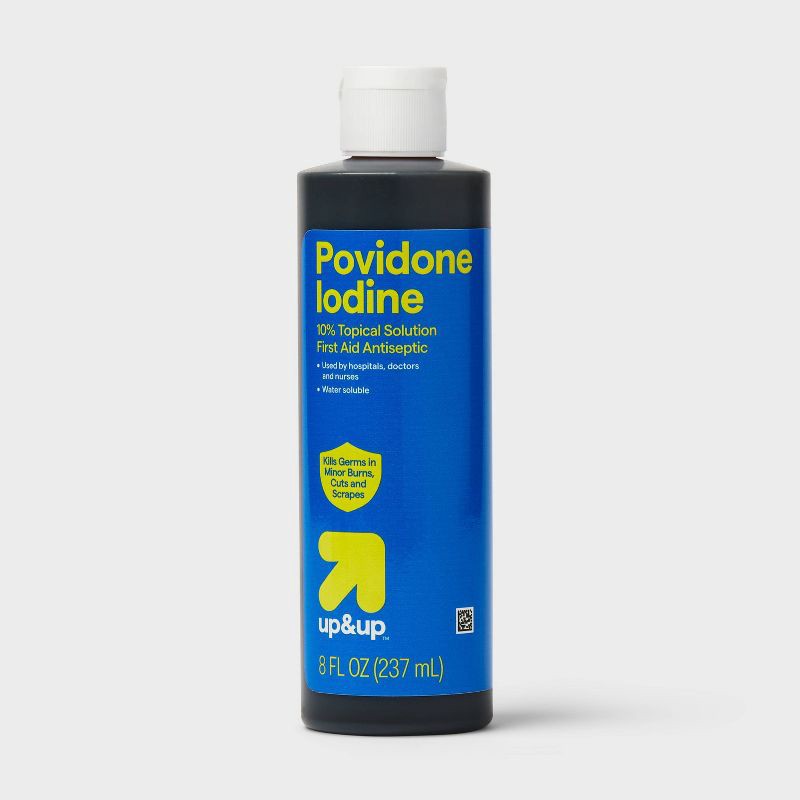slide 1 of 3, Povidone-Iodine Solution - 8oz - up&up™, 8 oz