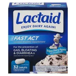 Lactaid Fast Act Lactase Enzyme Supplement