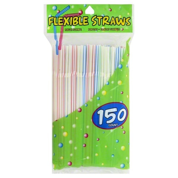 slide 1 of 1, LaMi Flex Straws, 150 ct