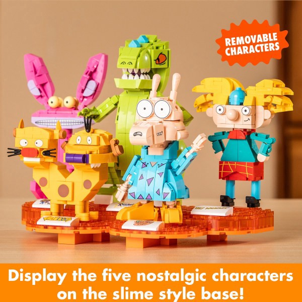 slide 5 of 10, Brickcraft, Llc Nickelodeon Retro 90's Brick Building Set, Set Of 833 Pieces, 1 ct