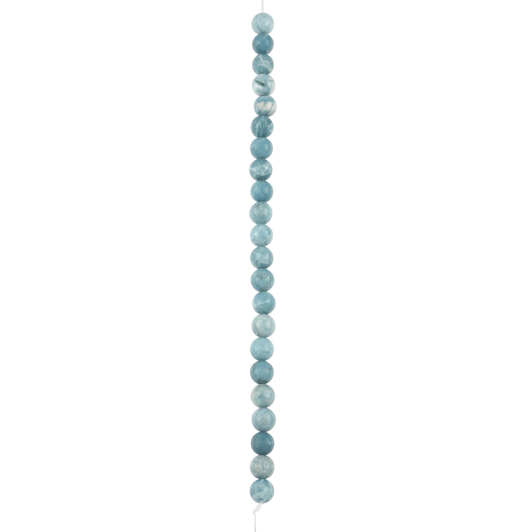 slide 3 of 3, Reconstituted Larimar Round Beads, 7.5mm By Bead Landing, 7.5mm
