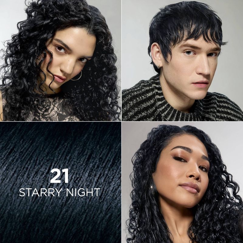 slide 3 of 10, L'Oreal Paris Feria Multi-Faceted Shimmering Color - 6.3 fl oz - 21 Bright Black - 1 kit, 6.3 fl oz