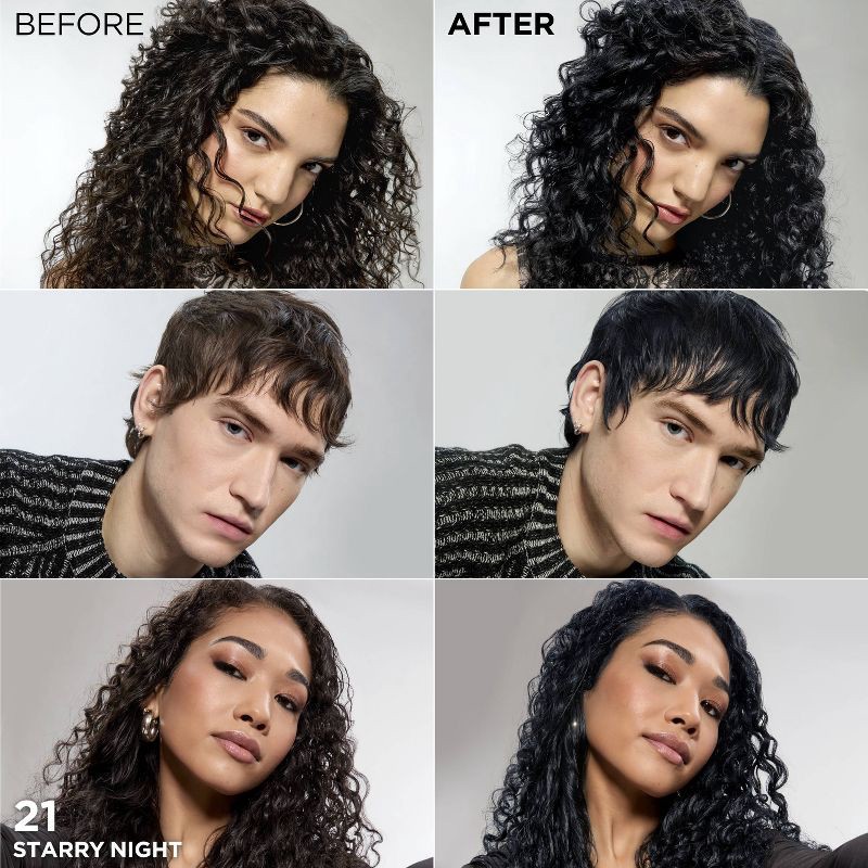 slide 4 of 10, L'Oreal Paris Feria Multi-Faceted Shimmering Color - 6.3 fl oz - 21 Bright Black - 1 kit, 6.3 fl oz