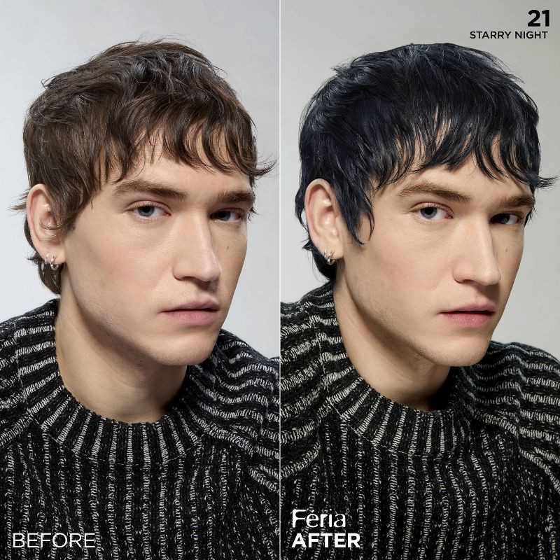 slide 6 of 10, L'Oreal Paris Feria Multi-Faceted Shimmering Color - 6.3 fl oz - 21 Bright Black - 1 kit, 6.3 fl oz