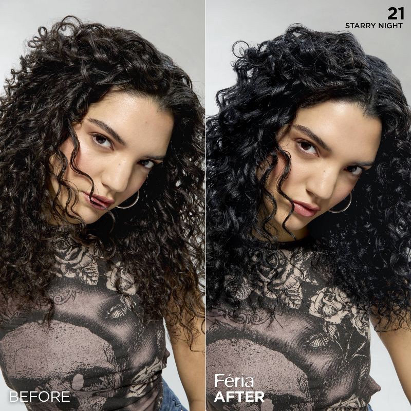 slide 7 of 10, L'Oreal Paris Feria Multi-Faceted Shimmering Color - 6.3 fl oz - 21 Bright Black - 1 kit, 6.3 fl oz