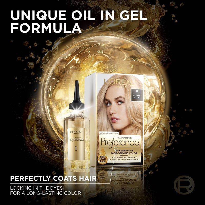 slide 4 of 9, L'Oreal Paris Superior Preference Fade-Defying Color + Shine System - 6.5 fl oz - 4A Dark Ash Brown - 1 Kit, 6.5 fl oz
