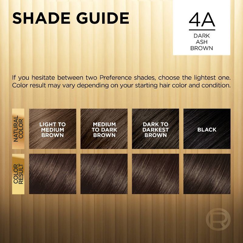 slide 6 of 10, L'Oreal Paris Superior Preference Fade-Defying Color + Shine System - 6.5 fl oz - 4A Dark Ash Brown - 1 Kit, 6.5 fl oz