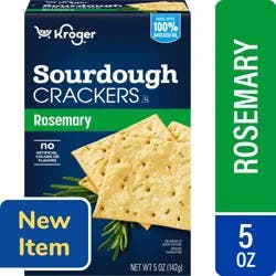 Kroger Rosemary Sourdough Crisp Crackers, 5 oz
