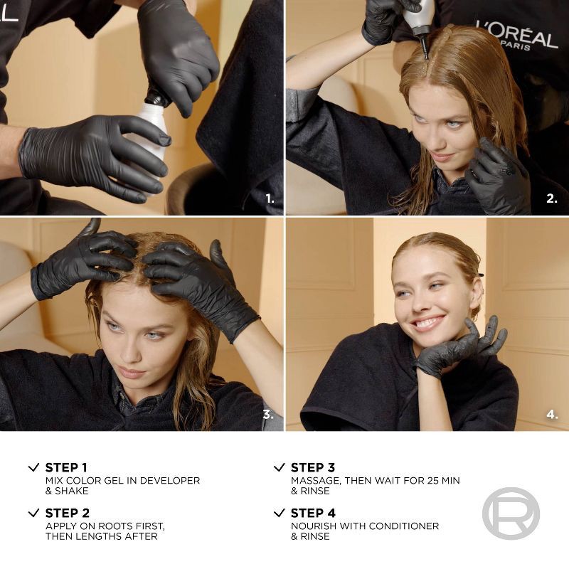 slide 7 of 9, L'Oreal Paris Superior Preference Fade-Defying Color + Shine System - 6.5 fl oz - 4SM Dark Soft Mahogany Brown - 1 Kit, 6.5 fl oz