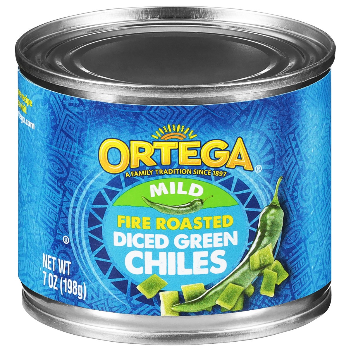 slide 1 of 9, Ortega Fire Roasted Diced Green Mild Chiles 7 oz, 7 oz