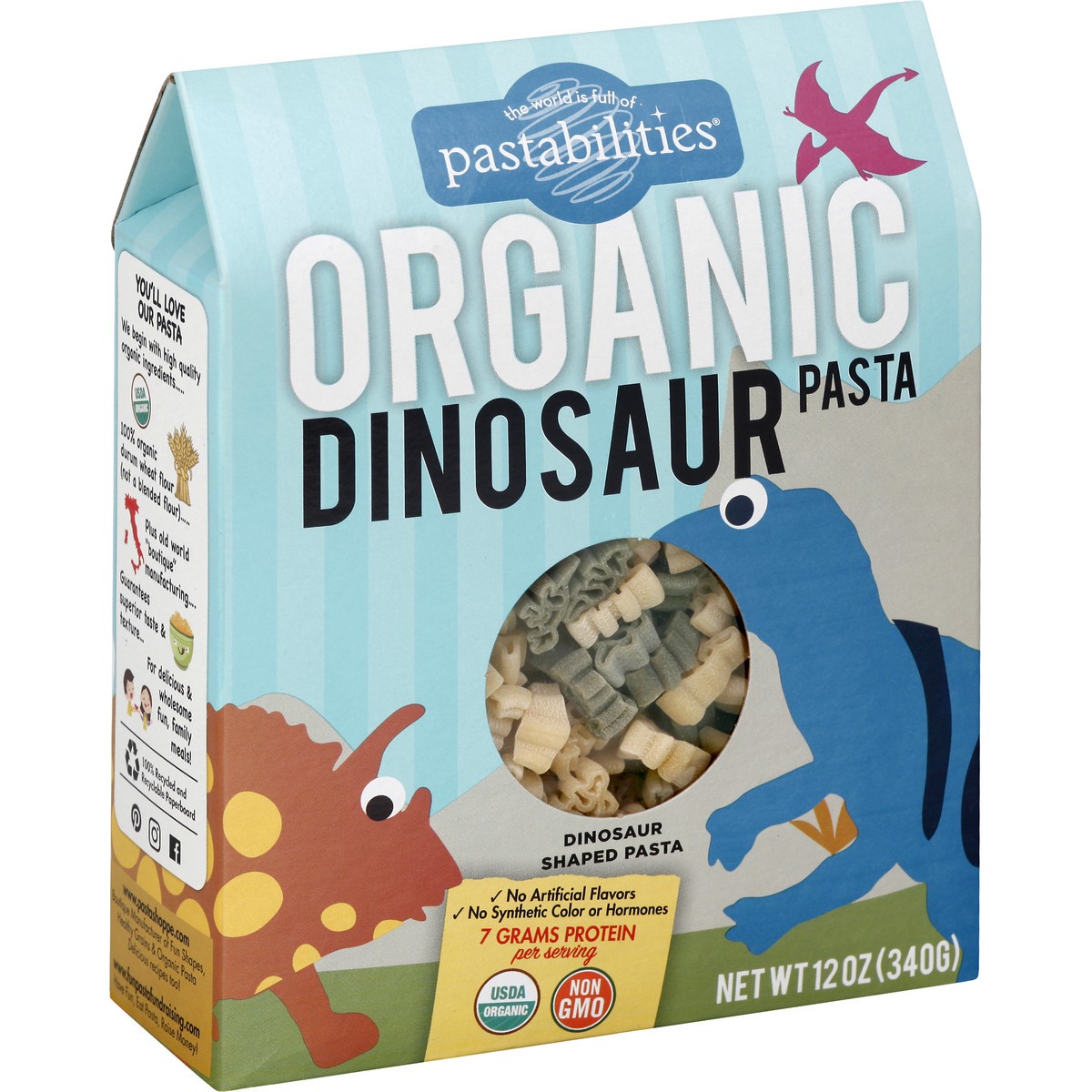 slide 7 of 10, Pastabilities Organic Dinosaur Pasta 12 oz, 12 oz