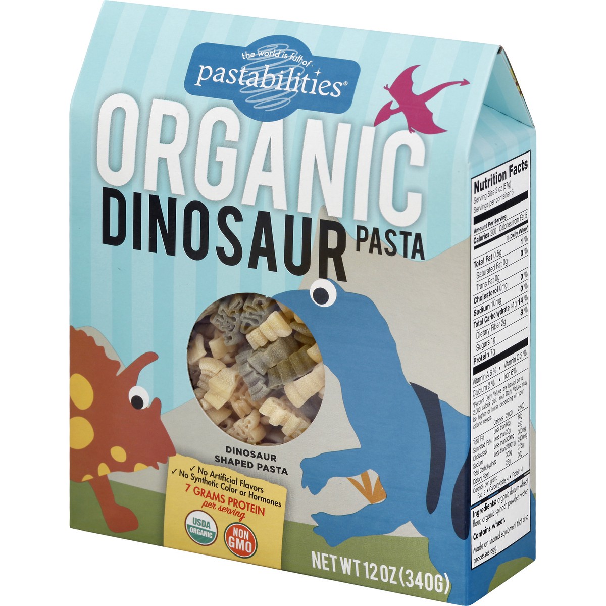 slide 3 of 10, Pastabilities Organic Dinosaur Pasta 12 oz, 12 oz