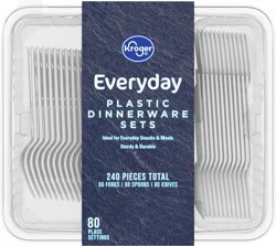 Kroger Everyday Plastic Dinnerware Sets