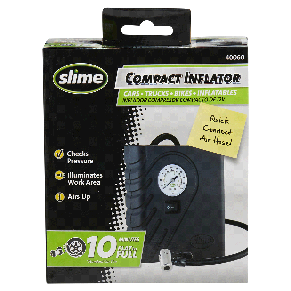 slide 1 of 1, Slime Inflator Compct 100Psi, 1 ct