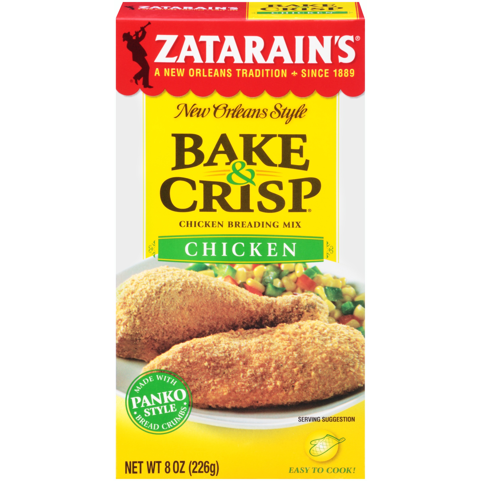 slide 1 of 2, Zatarain's Bake & Crisp Chicken Breading Mix, 8 oz