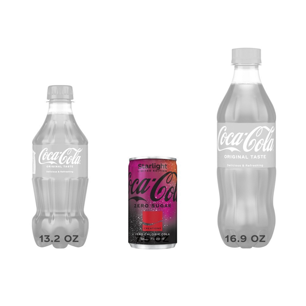 slide 11 of 11, Coke Limited Edition Zero Sugar Starlight Mini Cans, 10 ct; 7.5 fl oz