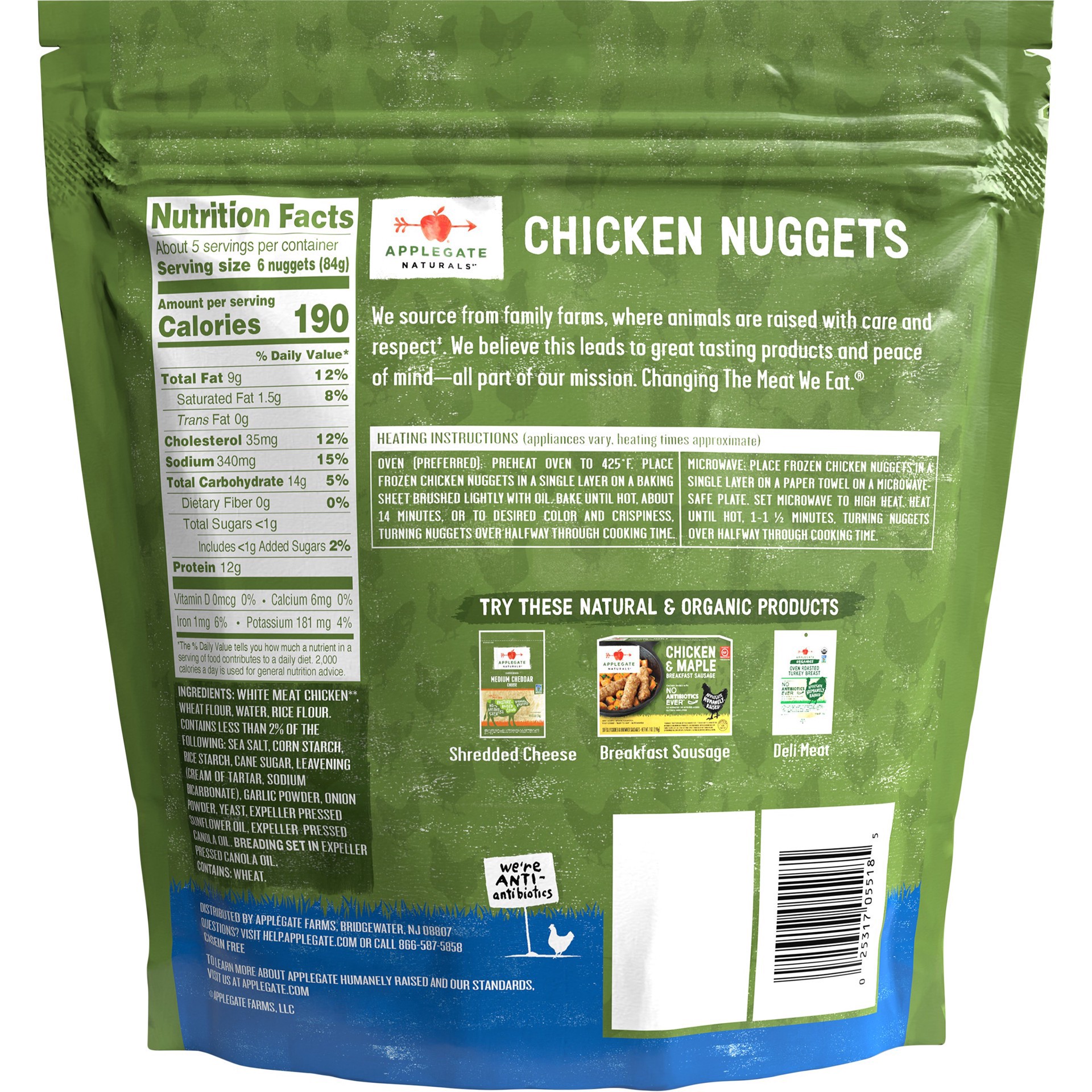 slide 9 of 9, Applegate Chicken Nuggets, 16 oz