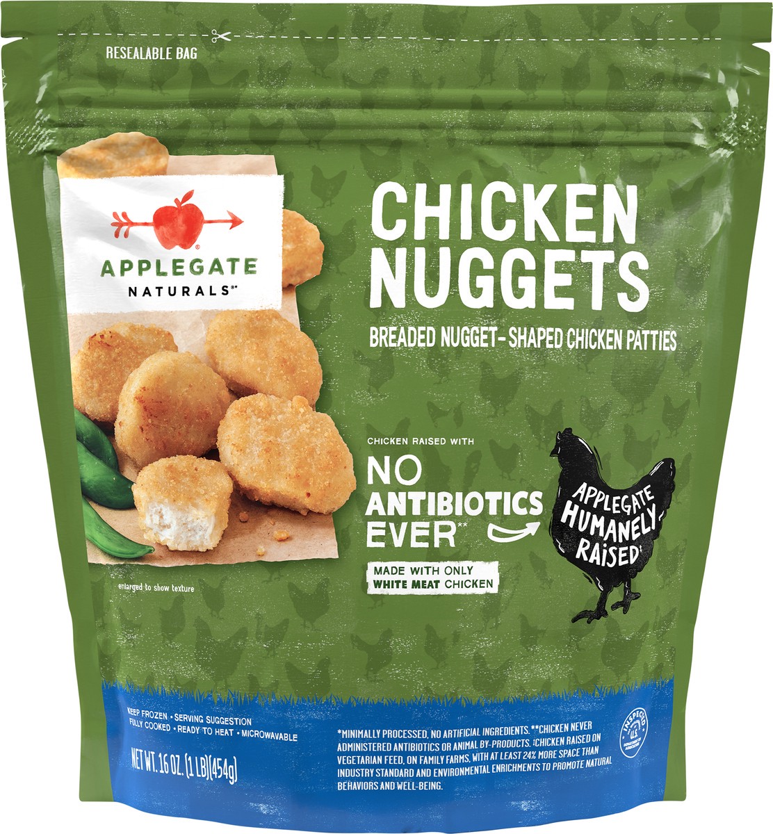 slide 1 of 9, Applegate Chicken Nuggets, 16 oz