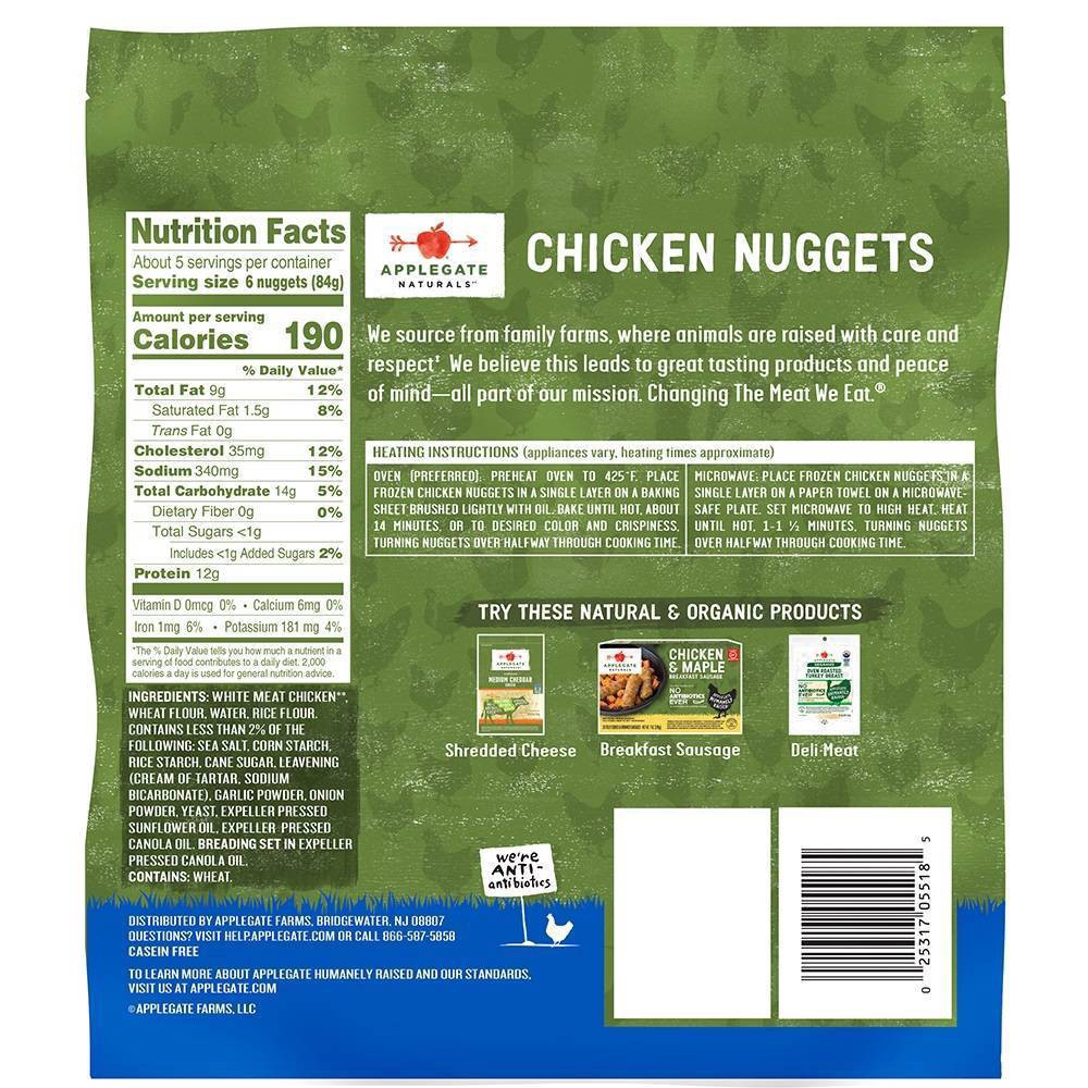 slide 5 of 9, Applegate Chicken Nuggets, 16 oz