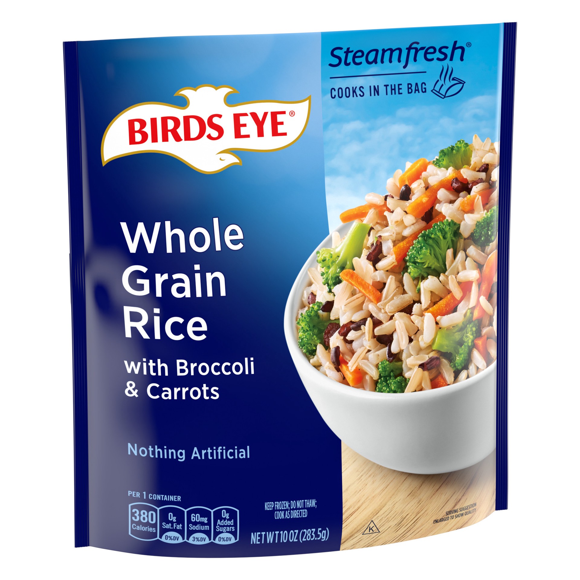 slide 2 of 5, Birds Eye Whole Grain Rice with Broccoli & Carrots 10 oz, 10 oz