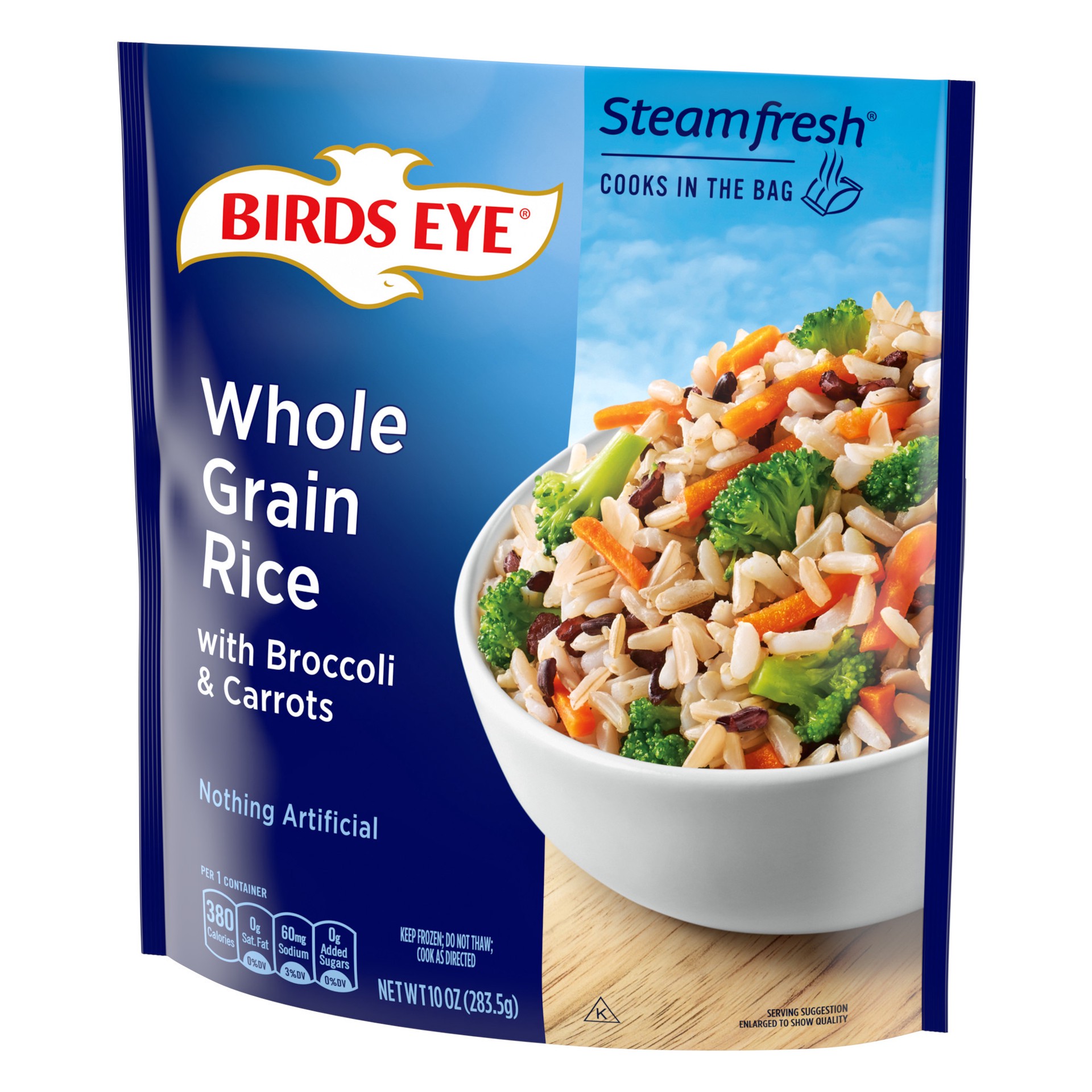 slide 3 of 5, Birds Eye Whole Grain Rice with Broccoli & Carrots 10 oz, 10 oz