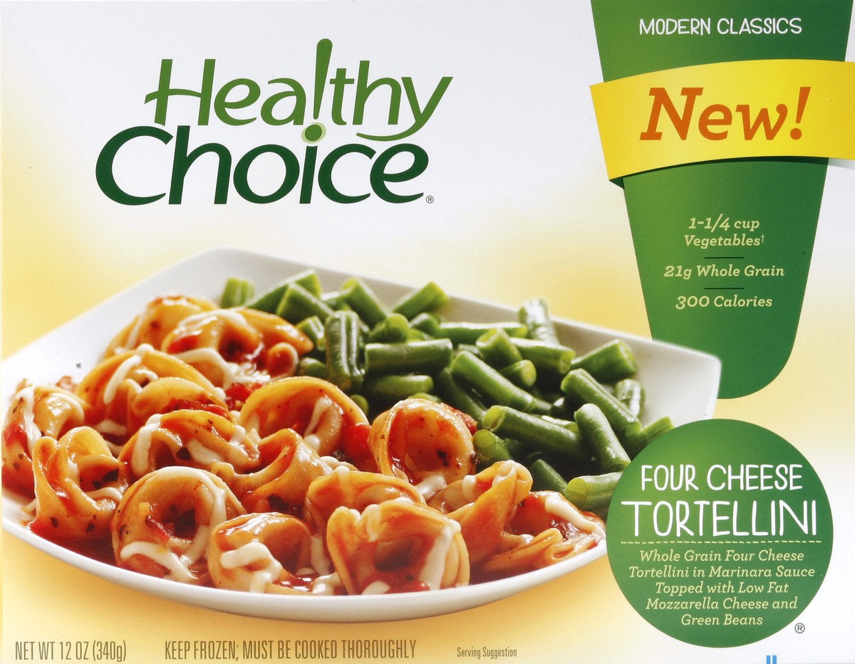 slide 4 of 4, Healthy Choice Four Cheese Tortellini, 12 oz