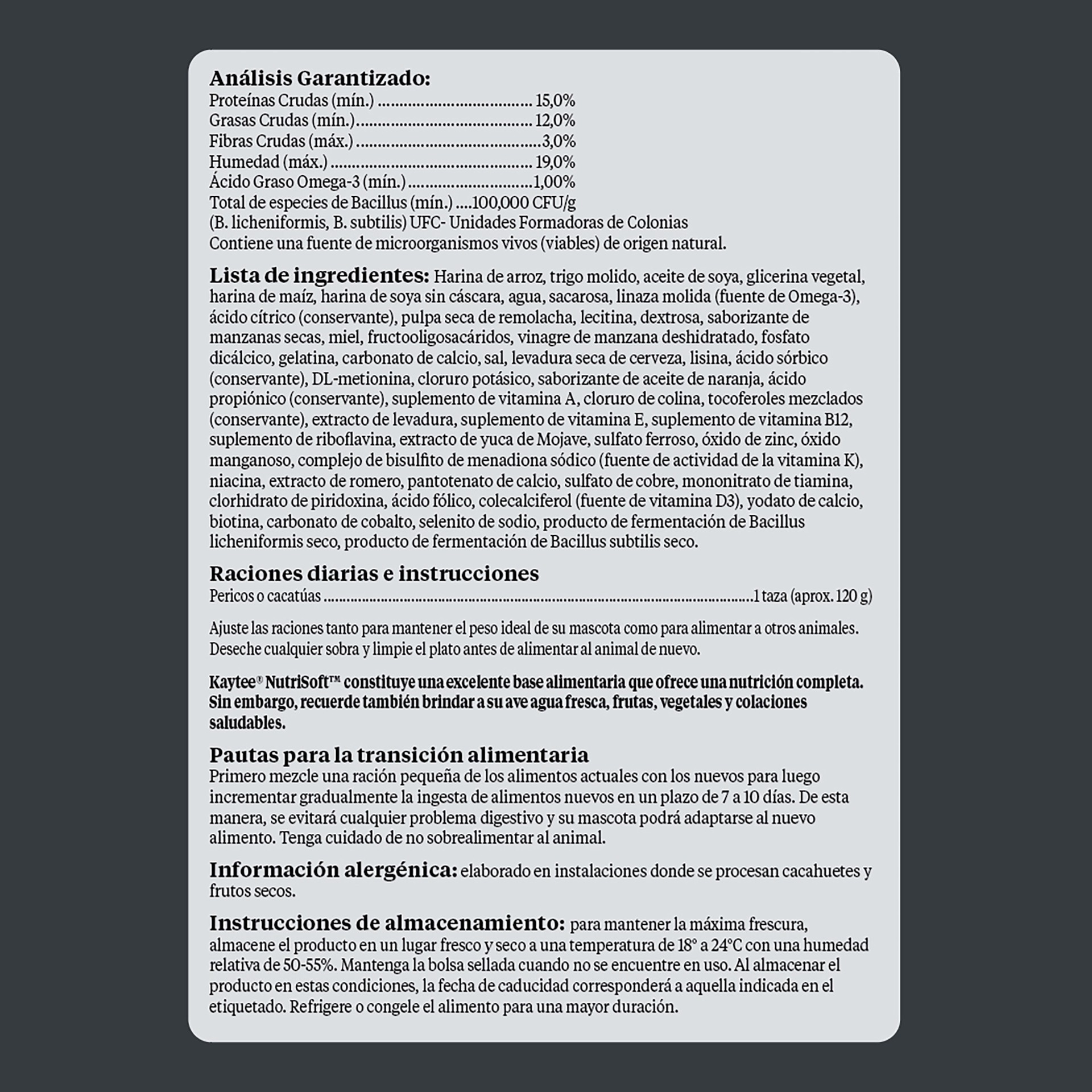 slide 3 of 10, Kaytee Nutrisoft Macaw & Cockatoo Pet Bird Food 3 lb., 1 ct