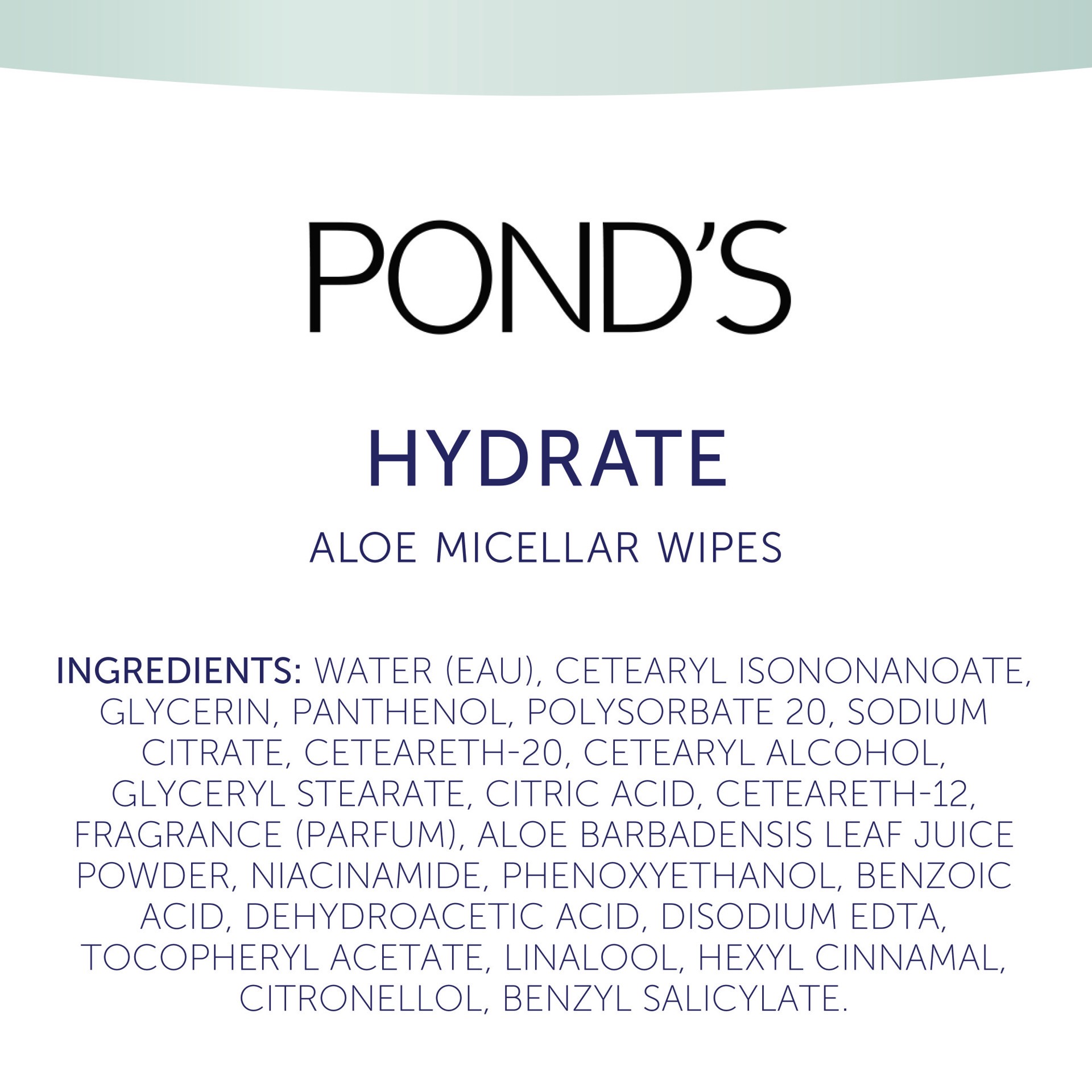 slide 3 of 4, Pond's Vitamin Micellar Wipes Hydrate Aloe Vera, 15 Wipes, 15 ct