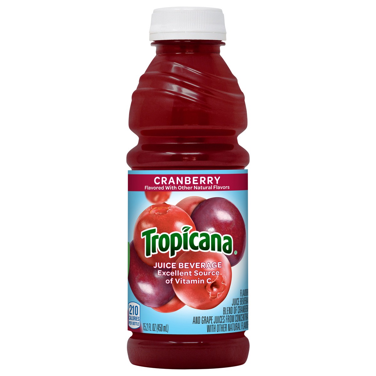 slide 1 of 7, Tropicana Juice Beverage, Cranberry - 15.20 fl oz, 15.20 fl oz