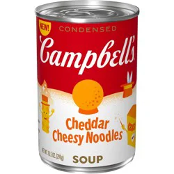 Campbell's Condensed Kids Cheddar Cheesy Noodle Soup, 10.5 oz Can