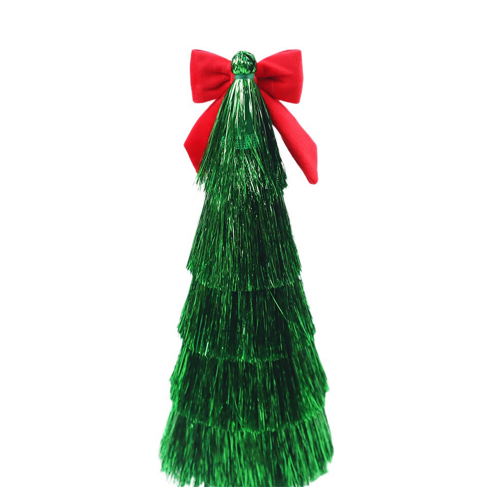 slide 3 of 3, Tinsel Tree With Bow Tabletop Decor By Ashland, LG