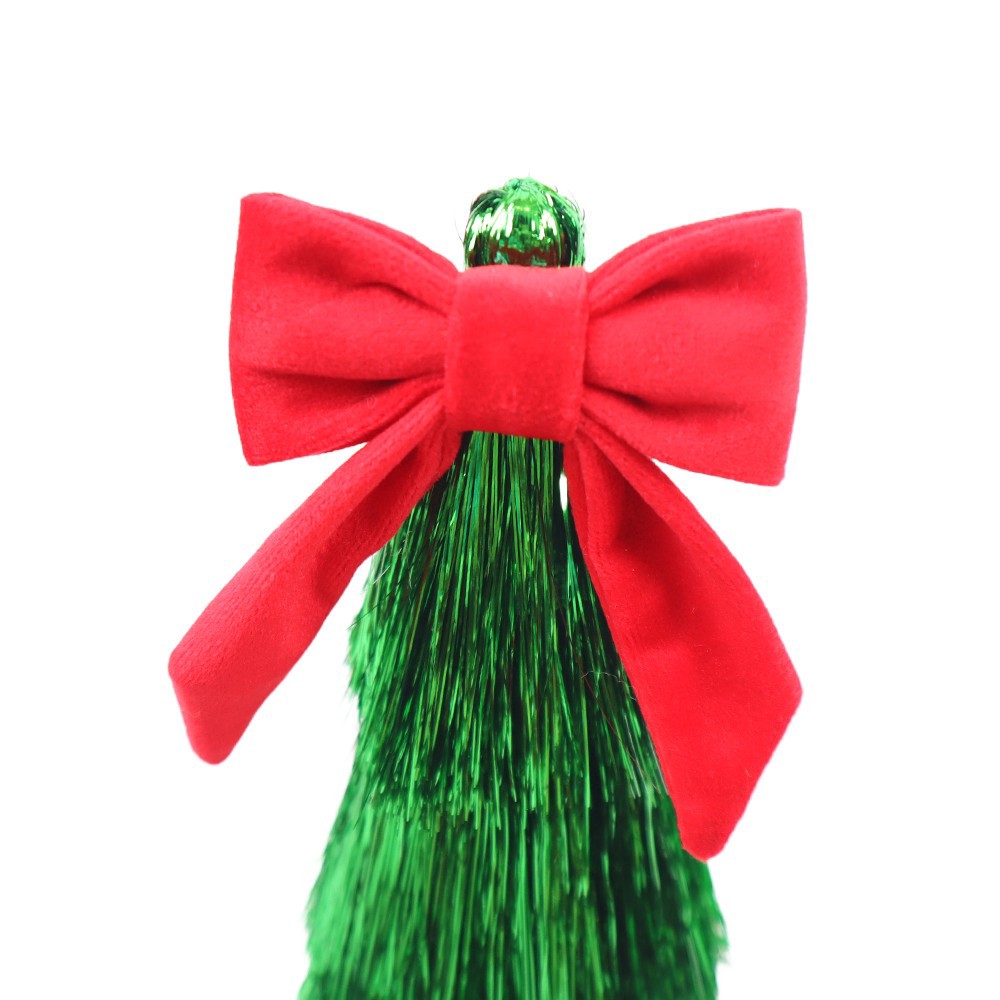 slide 2 of 3, Tinsel Tree With Bow Tabletop Decor By Ashland, LG
