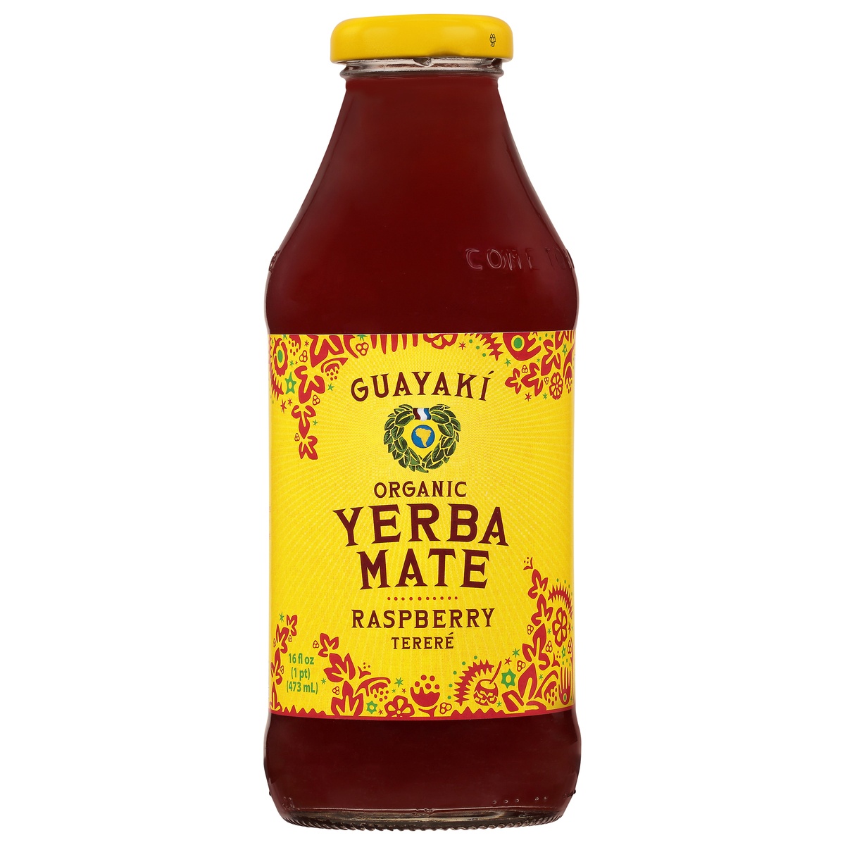 slide 1 of 1, Guayaki Pure Heart Raspberry Org, 16 fl oz