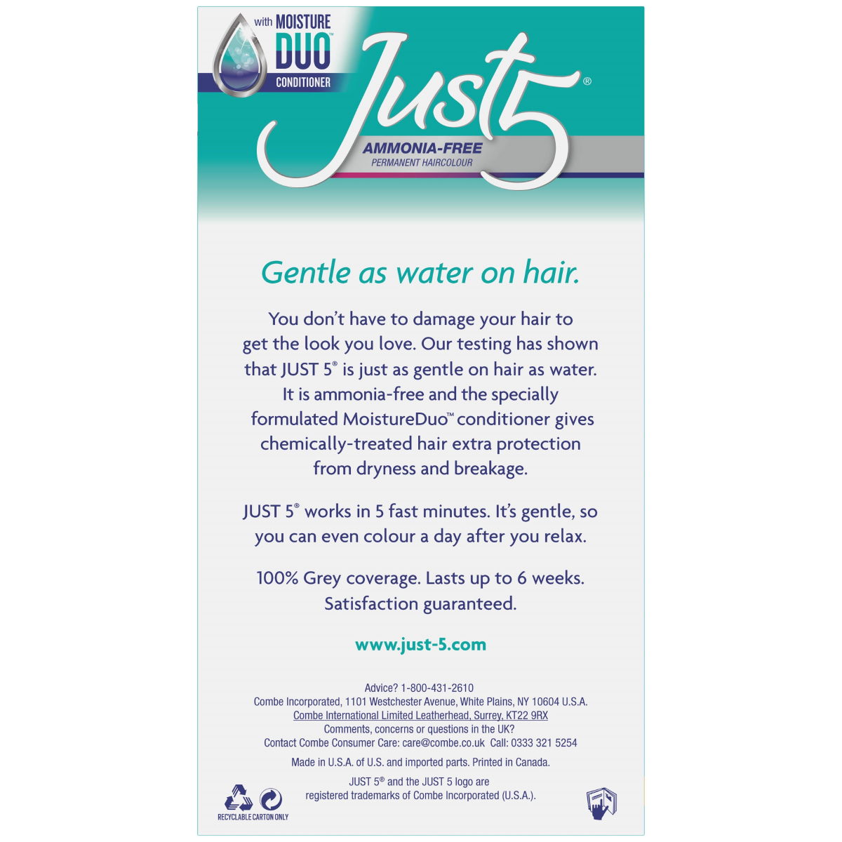 slide 6 of 6, Just 5 Women's Hair Color, Darkest Brown, One Application, 1 ct