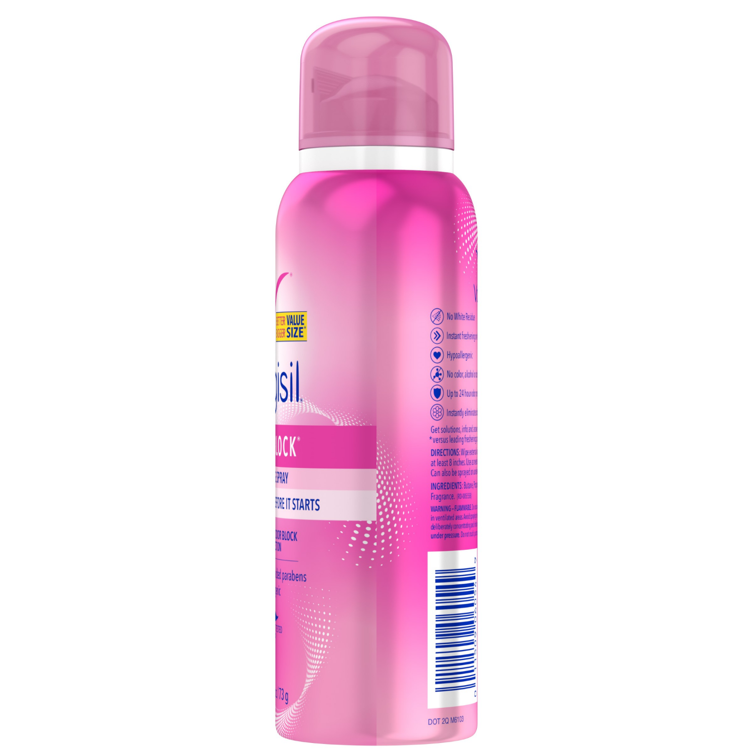 slide 3 of 4, Vagisil Odor Block Dry Wash 2.6 oz, 2.6 oz