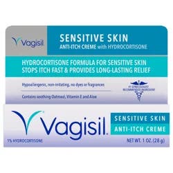 Vagisil Sensitive Skin 1% Hydrocortisone Anti-Itch Creme 1 oz