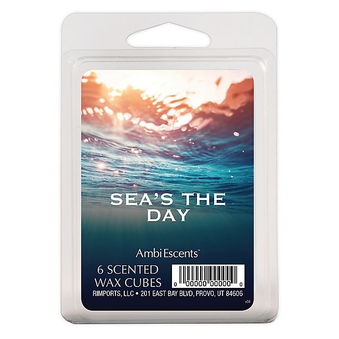 slide 1 of 1, AmbiEscents Sea's the Day Scented Wax Cubes, 6 ct