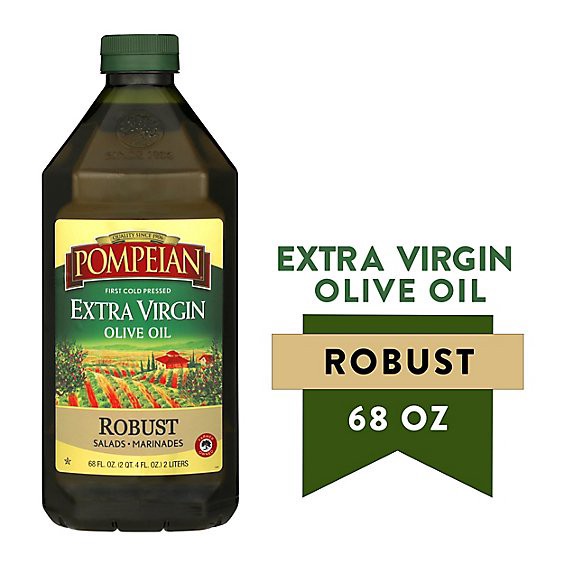 slide 1 of 12, Pompeian Robust Extra Virgin Olive Oil - 68 Fl. Oz., 68 fl oz