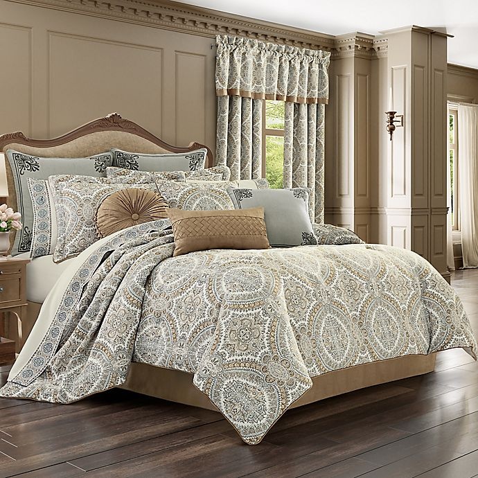 slide 1 of 2, J. Queen New York Sorrento Queen Comforter Set - Blue, 1 ct