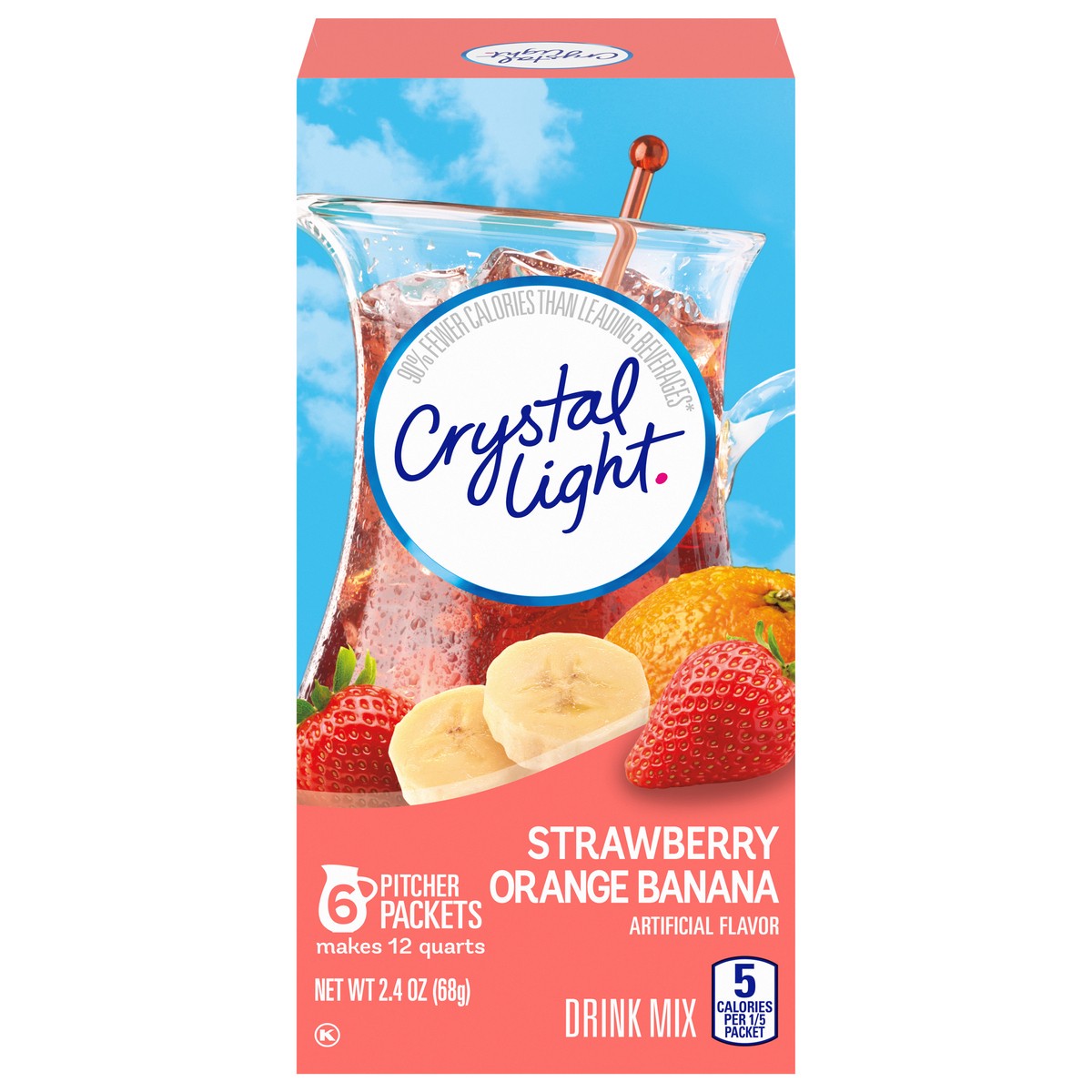 slide 1 of 12, Crystal Light Strawberry Orange Banana Drink Mix 2.4 oz, 2.4 oz