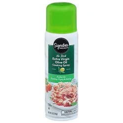 Signature Select Cooking Spray No Stick Olive Oil Extra Virgin Aerosol - 5 Oz