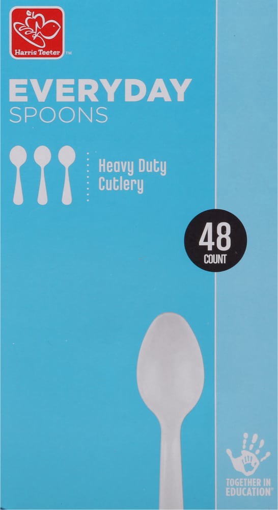 slide 6 of 6, Harris Teeter™ Everyday Heavy Duty Spoons, 48 ct