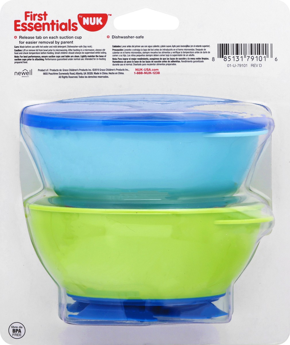 slide 7 of 8, NUK First Essentials Tri-Suction Bowls 1 ea, 1 ct