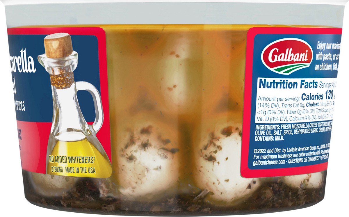 slide 7 of 10, Galbani 12oz Galbani Fresh Mozzarella Marinated Spicy Pepper, 12 oz