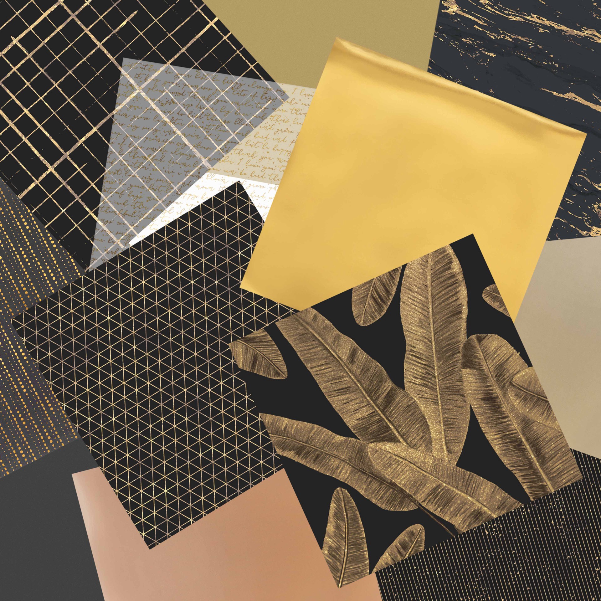 slide 3 of 3, 12" X 12" Foiled Fundamentals Paper Pad By Recollections, 24 Sheets, 12 in x 12 in