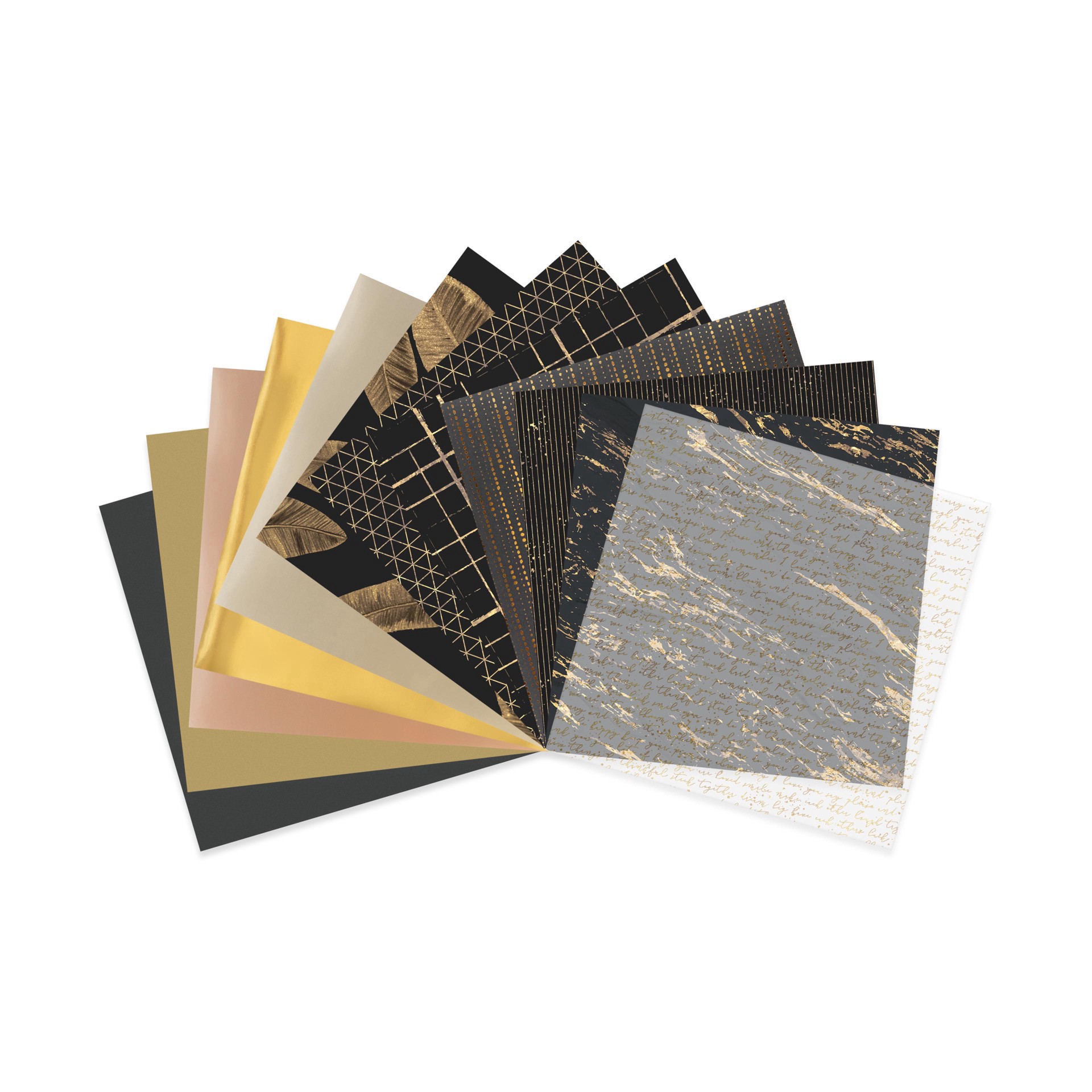 slide 2 of 3, 12" X 12" Foiled Fundamentals Paper Pad By Recollections, 24 Sheets, 12 in x 12 in